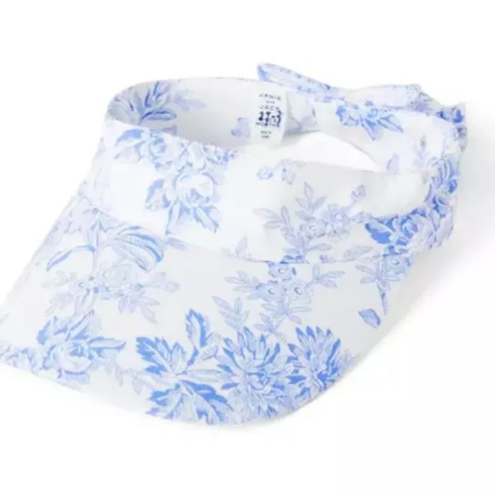 Janie and Jack 100049207 periwinkle floral toile visor NWT